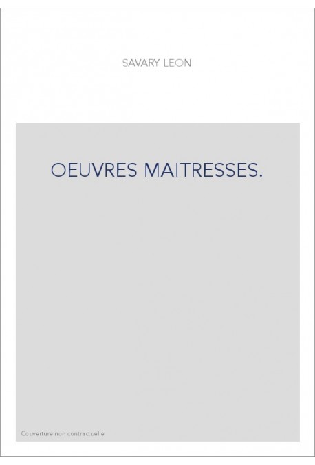 OEUVRES MAITRESSES.