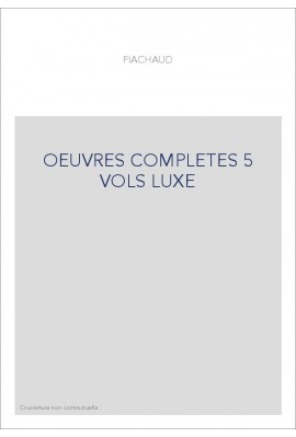 OEUVRES COMPLETES 5 VOLS LUXE