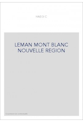 LEMAN MONT BLANC NOUVELLE REGION