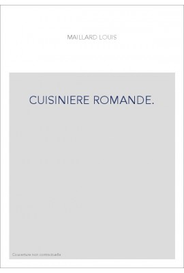 CUISINIERE ROMANDE.