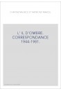 L'ŒIL D'OMBRE. CORRESPONDANCE 1944-1981.