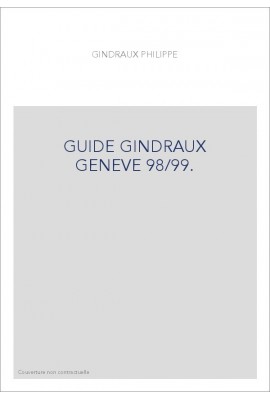 GUIDE GINDRAUX GENEVE 98/99.
