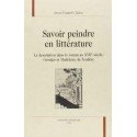SAVOIR PEINDRE EN LITTERATURE