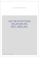 LES PROPOSITIONS RELATIVES EN VIEIL-ANGLAIS.