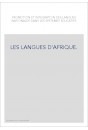 LES LANGUES D'AFRIQUE.