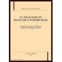 LA NEOLOGIE EN FRANCAIS CONTEMPORAIN