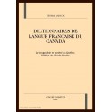 DICTIONNAIRES DE LANGUE FRANCAISE DU CANADA
