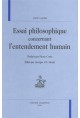 ESSAI PHILOSOPHIQUE CONCERNANT L'ENTENDEMENT HUMAIN