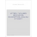 SOUSCRIPTION LETTRES 7 VOLS