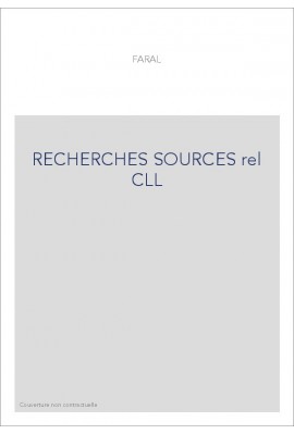 RECHERCHES SUR LES SOURCES LATINES DES CONTES ET ROMANS COURTOIS DU MOYEN AGE.