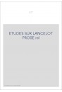 ÉTUDES SUR LE LANCELOT EN PROSE