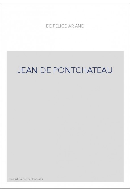 JEAN DE PONTCHATEAU