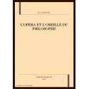 L'OPERA ET L'OREILLE DU PHILOSOPHE