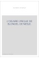 L'OEUVRE LYRIQUE DE BLONDEL DE NESLE.