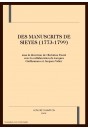DES MANUSCRITS DE SIEYES (1773-1799)