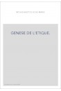 GENESE DE L'ETIQUE.