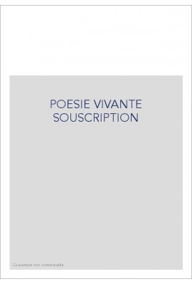 POESIE VIVANTE MELANGES ALBERT-BIROT A