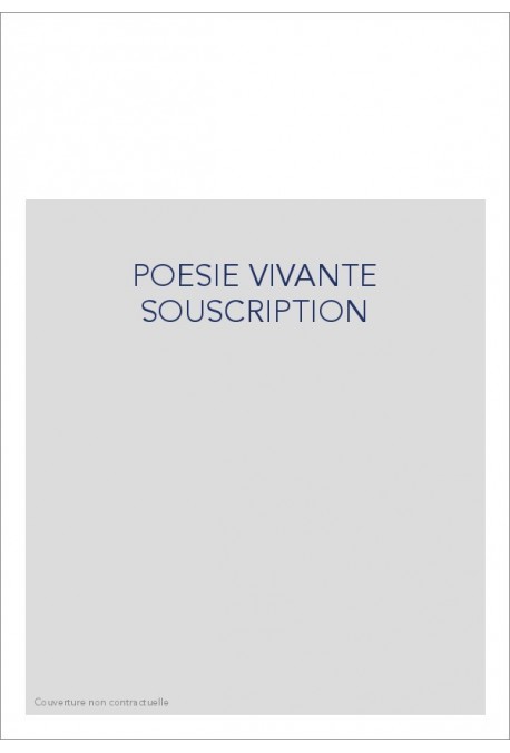 POESIE VIVANTE MELANGES ALBERT-BIROT A