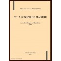 N° 13. JOSEPH DE MAISTRE
