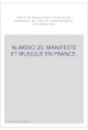 NUMERO 20: MANIFESTE ET MUSIQUE EN FRANCE.