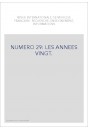 NUMERO 29: LES ANNEES VINGT.