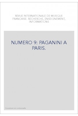 NUMERO 9: PAGANINI A PARIS.