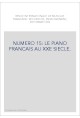 NUMERO 15: LE PIANO FRANCAIS AU XXE SIECLE.