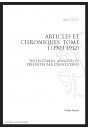 OEUVRES COMPLETES XI. ARTICLES ET CHRONIQUES. TOME I.1903-1912