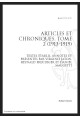 OEUVRES COMPLETES XII. ARTICLES ET CHRONIQUES. TOME II. 1913-1919