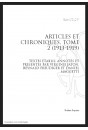 OEUVRES COMPLETES XII. ARTICLES ET CHRONIQUES. TOME II. 1913-1919