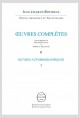 CONFESSIONS ET DOCUMENTS AUTOBIOGRAPHIQUES