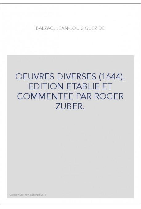 OEUVRES DIVERSES (1644)