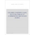 OEUVRES DIVERSES (1644)