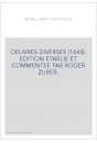 OEUVRES DIVERSES (1644)