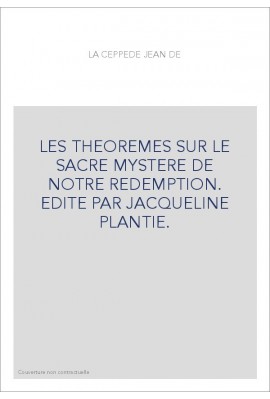 LES THEOREMES SUR LE SACRE MYSTERE DE NOTRE REDEMPTION
