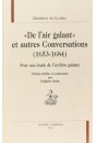 'DE L'AIR GALANT' ET AUTRES CONVERSATIONS (1653-1684).