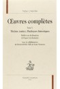 OEUVRES COMPLETES. TOME V.THEATRE (SUITE),PLAIDOYERS HISTORIQUES.