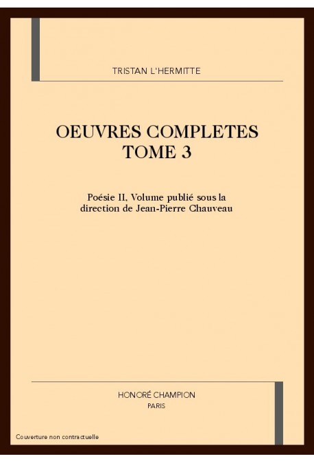 OEUVRES COMPLETES TOME 3