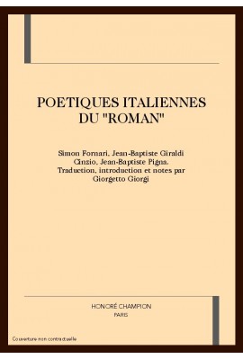 LES POETIQUES ITALIENNES DU "ROMAN"