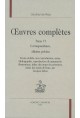 OEUVRES COMPLÈTES. TOME VI. CORRESPONDANCE. AFFAIRES PRIVÉES