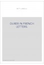 DURER IN FRENCH LETTERS.