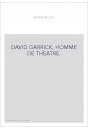 DAVID GARRICK, HOMME DE THEATRE.