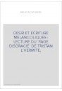 DESIR ET ECRITURE MELANCOLIQUES