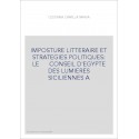 IMPOSTURE LITTERAIRE ET STRATEGIES POLITIQUES: LE CONSEIL D'EGYPTE DES LUMIERES SICILIENNES A