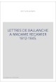 LETTRES DE BALLANCHE A MADAME RECAMIER 1812-1845.