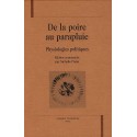 DE LA POIRE AU PARAPLUIE. PHYSIOLOGIES POLITIQUES