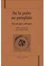 DE LA POIRE AU PARAPLUIE. PHYSIOLOGIES POLITIQUES