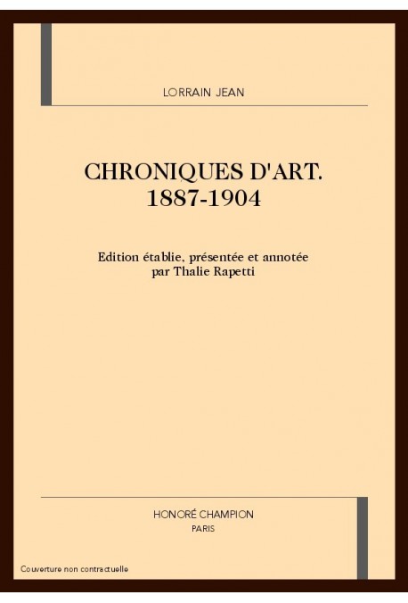 CHRONIQUES D'ART 1887-1904