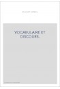 VOCABULAIRE ET DISCOURS.