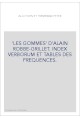 'LES GOMMES' D'ALAIN ROBBE-GRILLET. INDEX VERBORUM ET TABLES DES FREQUENCES.